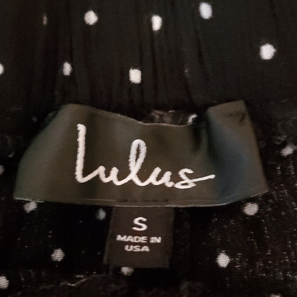 Lulu's Black and White Polka Dot Pants - Picture 4 of 7